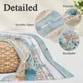 thumbnail image 3 of Starfish Coastal Throw Pillow Covers, Summer Ocean Blue Coral Conch Seagrass Soft Breathable Pillow Cases with Zipper for Sleeping, Long Body Pillowcases for Couch Bed Sofa Chair 20x54 Inches, 3 of 9