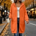 thumbnail image 2 of NominalSnug Women's Zip Up Hoodies Oversized Fleece Long Tunic Sweatshirts Casual Long Sleeve 2026 Fall Hoodie Jacket Coat, 2 of 8