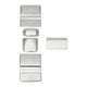 thumbnail image 1 of Etiqueta del Botón de Freno de Mano del Panel de Cambio de Marcha Unique Bargains para VW Golf 8 MK8 R GTI en 2020-2022 Tono Plateado 1 Juego, 1 of 1