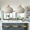 thumbnail image 2 of Arturesthome Nordic Rattan Creative White Hanging Pendant Light, 2 of 11