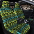 thumbnail image 2 of Uemuo Teal Vintage Corn Pattern Pattern Car Seat Covers for Front Seats Waterproof Seat Covers for Cars, Universal Auto Front Seats Protector Fits for Car-2 PCS, 2 of 6