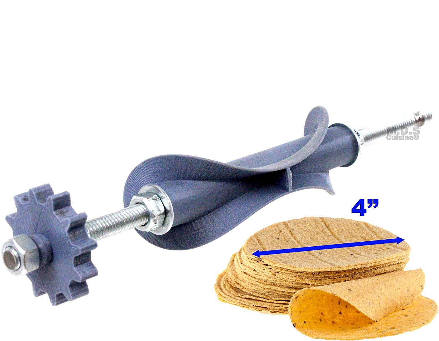 Ematik Tortilla Cutter Roller Blade 4” Manual Electric Tortillador