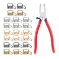 thumbnail image 2 of jifeng 22 Pcs Porte-Clés 1 Pouce Matériel Porte-Clés avec Clé et, 2 of 9
