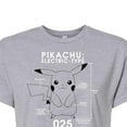 thumbnail image 3 of Pokémon - Electric Type - Juniors Cropped Cotton Blend T-Shirt, 3 of 5