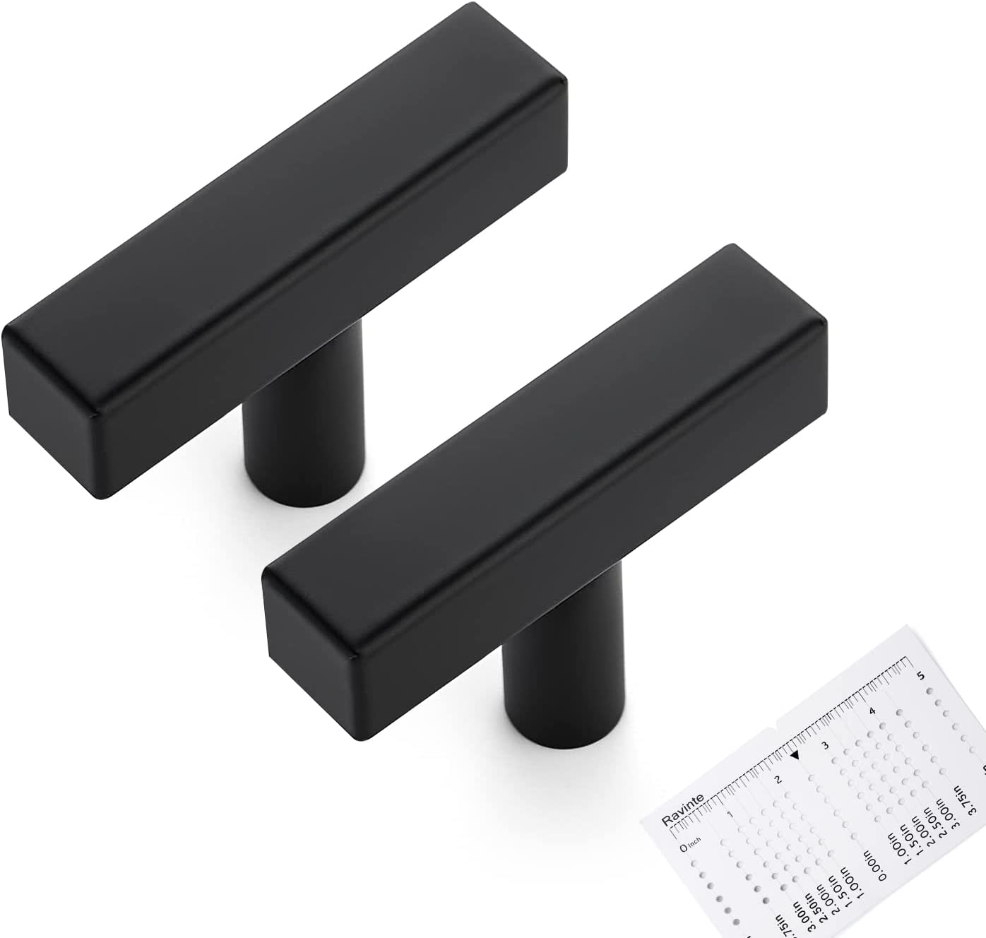 Zoizocp 10 Pack Matte Black Pulls Single Hole Black