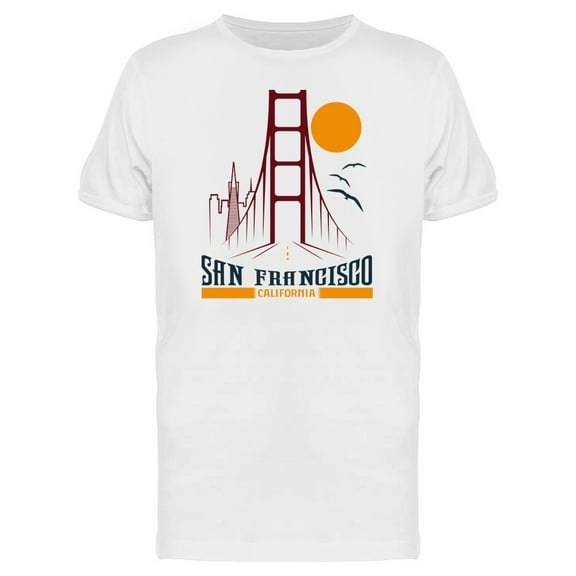 Skyline Of San Francisco Logo T-Shirt Men -Image by Shutterstock, Male Small
