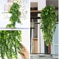 thumbnail image 4 of Monstera Leaves Artificial Hanging Vines 4 Pack, Fake Ivy Tropical Leafs Green Leaf Plants Greenery Faux Vine Ivy Rattan Ferns for Wedding Garden Home Hawaiian Part Outdoor Décor A, 4 of 5