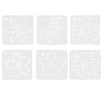 thumbnail image 2 of 6pcs Flower Design Patchwork Stencils Patchwork Template Quilting Stencils, 2 of 7