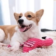 thumbnail image 2 of Dog Plush Toys, Flamingo Squeaky Chew Toy for Puppies and Small to Large Dogs, Interactive Teething Stuffed Toy, Soft Velvet Design for Indoor Play and Mental Stimulation, 2 of 6
