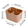 thumbnail image 2 of Color Random 1pc 2025 Small 3 Compartment Multiuse Caddy Organizer With Handle for Craft Desk Storage Organizer, 2 of 6