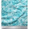 thumbnail image 1 of Soimoi Green Cotton Voile Fabric Floral Print Fabric by The Yard 56 Inch Wide, 1 of 1