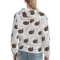 thumbnail image 7 of Lsque Cute Swan Pattern Casual Women's Hoodie,Hooded Sweatshirt with Kangaroo Pocket,Pullover Hoodie with Eye-catching Drawstrings-Small, 7 of 7