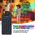 thumbnail image 4 of Amdohai Guirlande Lumineuse de Sapin de Noël RVB Intelligente avec Contrôle Bluetooth, Guirlande Lumineuse LED USB pour l'Extérieur, Télécommande via Application, Guirlande Féerique, Décoration, 4 of 8