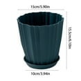 thumbnail image 3 of Kedshhgu Circular Plastic Flowerpot, Flower Succulent Pots Container, Vegetables Growing Container Garden Flower Plant Pot, for Garden, Indoor, Home Decorative, 3 of 7