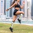 thumbnail image 6 of Lsque Avocado Friends Pattern Sport Compression Socks for Men & Women 15-20 mmHg Knee High Nurse Pregnant Running Medical and Travel Athletic, 6 of 6
