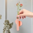 thumbnail image 1 of unbranded Florero De Tubo Metálico Montado En Pared En Color Oro Rosa Para Flores Y, 1 of 7