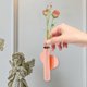 thumbnail image 1 of unbranded Florero De Tubo Metálico Montado En Pared En Color Oro Rosa Para Flores Y, 1 of 7