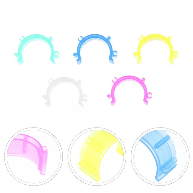 HORIALENCE 125Pcs Assorted Color Plastic Sewing Bobbin Clips Bobbin Holder Sewing Thread Fixing Tools