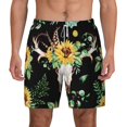 thumbnail image 2 of Goofa Printed Men's Swim Trunks Board Shorts Quick Dry Mens Swimming Trunks with Compression Liner,Breathable Fit Hawaii Beach Shorts-Small, 2 of 9