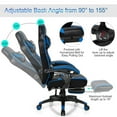 thumbnail image 6 of Spaco Adjustable Gaming Chair with Footrest for Home Office-Blue, Desk Chair, Gaming Chair for Office or Gaming, 6 of 10