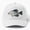 White, variant on Mr Crappie Baseball Hat, Freshwater Fishing Character Graphic Design, Classic Cap