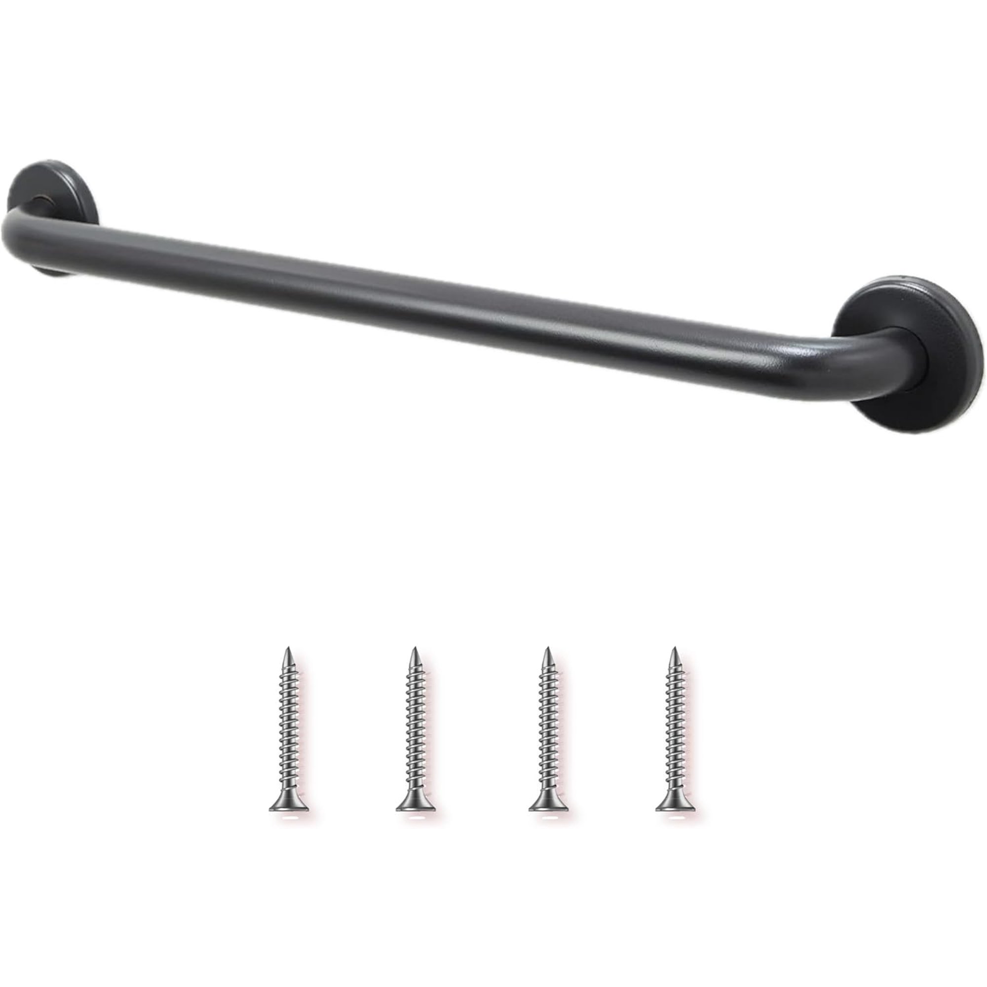 18” Shower Handle Smooth Grip | 304 Stainless Steel Grab Bars for Bathtubs and Showers | Oil Rubbed Bronze ADA Standard Hand Rails for Seniors, Children, Injured People | Supports Upto 400lbs
