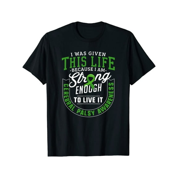 Cerebral Palsy Awareness Support Brain Life Strong T-Shirt