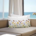 thumbnail image 4 of Outdoor Pillow Cover Sunflower Butterfly Set of 2 Waterproof Throw Pillowcases Flower Field Decorative Patio Furniture Pillows for Couch Garden Indoor & Outdoor Use, 4 of 9