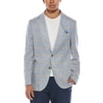 thumbnail image 3 of TailorByrd mens  Linen-Blend Windowpane Sportcoat, 42R, Gray, 3 of 5