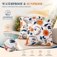 thumbnail image 3 of HONEY HOME 18 in x 18 in Modern Outdoor Safflower Throw Pillows, WaterProof Removable Cover (2 Count), 3 of 7