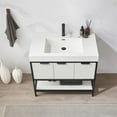 thumbnail image 5 of Marcilla 36" Single Sink Bath Vanity in White with One-Piece Composite Stone Top, 5 of 13