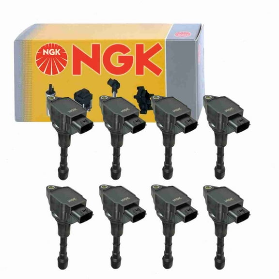 8 pc NGK 48748 Ignition Coils for 1415192 178-8503 22448-EY00A 921-2167 E1117 IC720 IGC0078 UF-617 UF617 Spark Plug Wire Boot Fits select: 2008-2013 INFINITI G37, 2014-2015 INFINITI Q50