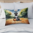 thumbnail image 4 of Happy Father's Day Labrador Retriever Playing Basketball with Best Dad Jersey Quilt Pillowcase Lab Dog Lover Gifts Throw Pillow Cover Bed Home Decor - 13006, 4 of 5