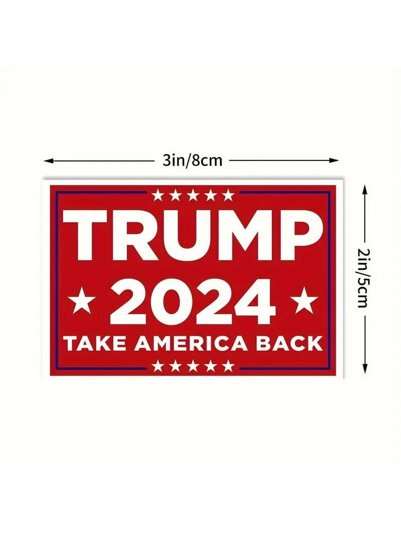 Adesivi E Decalcomanie Trump 2024 - Trump 2024 Take America Back - Foto 8