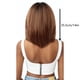 thumbnail image 3 of Peluca XWSHYW de 14 Pulgadas para Mujer, Pelo Corto, Cabeza Marrón, Cara Delgada, Medio Largo y Rizado, Flequillo Medio Partido, Conjunto de Cabeza completa, 3 of 5