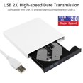 thumbnail image 2 of External DVD Drive TSV USB 2.0 Transmission Portable DVD CD +/-RW Writer/Burner/Rewriter ROM Drive for Mac OS/Win10, 2 of 8
