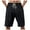 Black-men's beach shorts, variant on Txeol Mens Elastic Waist Shorts Cargo Casual Baggy Stretch Solid Shorts Lightweight Outdoor Hiking Shorts with Multi Pockets Holiday Deals,Light Blue,S
