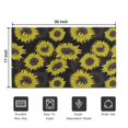thumbnail image 5 of Black Sunflower Pattern Door Rugs,Washable Non Slip Door Mats Indoor,Decorative Door Mats,Entry Mat Indoor for Entrance,Bedroom,Kitchen,Bathroom,17"x30", 5 of 6