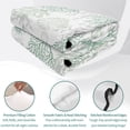 thumbnail image 4 of Full Quilt Set 78''x90'', Green Coastal Lightweight Bedspread Coverlet Set with 2 Pillow Shams, Sea Turtle Nautical Coral Summer Beach Breathable All Season Quilt Bedding for Bedroom/Guest Room, 4 of 9