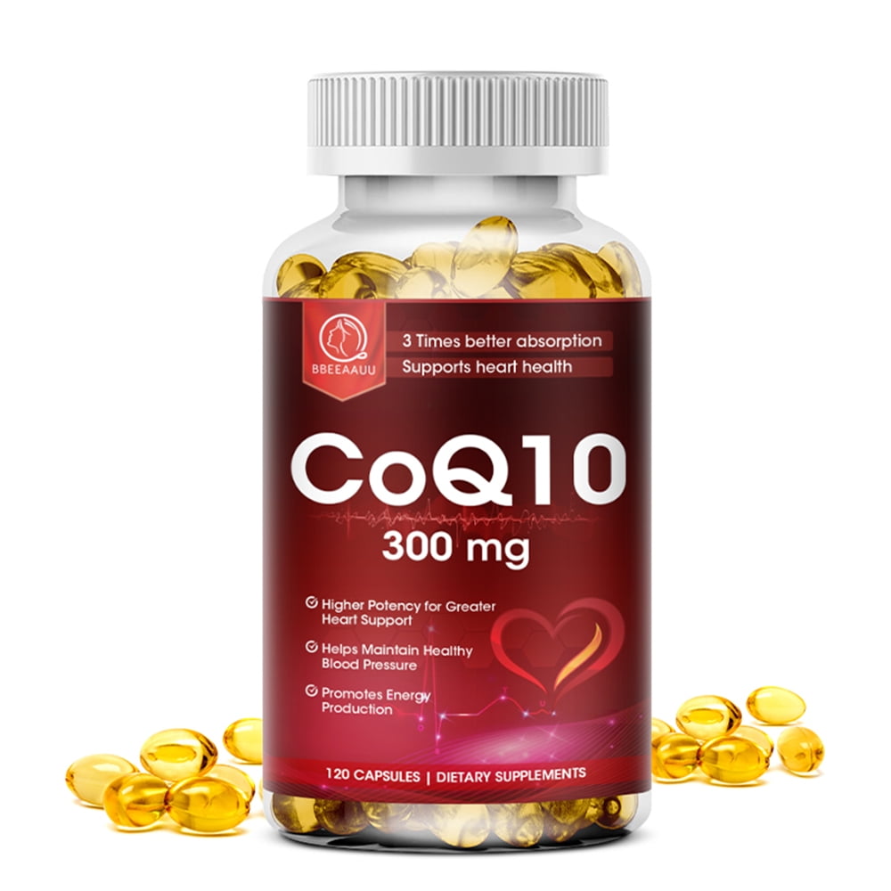 Bbeeaauu Natural Coenzyme Q10 Antioxidant Supplement 300mg for Heart