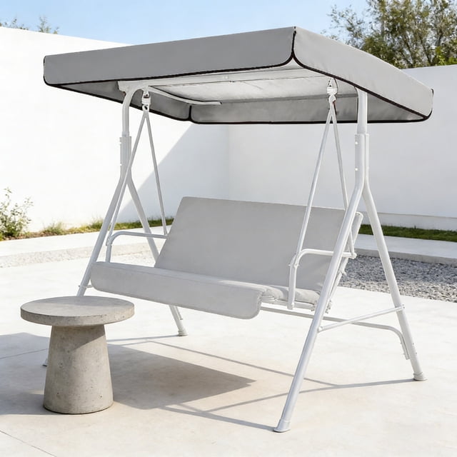 BotaniNest Outdoor Swing Cover Sun Shade Lightweight 210D Polyester Coating For Porch Patio Garden Swing