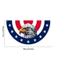 thumbnail image 3 of Zhourta American Flag Bunting Outdoor Independence Day Scalloped Flag Star And Stripe Printed Yard Fence Hanging For Indoor And Outdoor Use With Canvas Header And Eyelets, 3 of 6