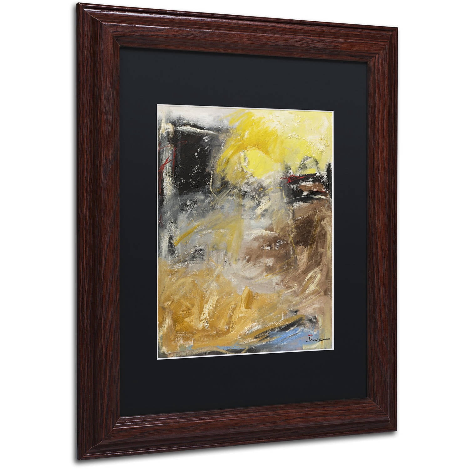 Trademark Fine Art "Minh'alma" Canvas Art by Joarez, Black Matte, Wood Frame