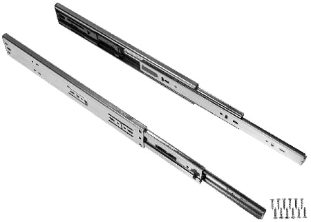 Rok Hardware 28 Drawer Slides Full Extension Soft Close Ball Bearing 100 Lbs Capacity 1 Pair