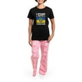thumbnail image 4 of CafePress - I Stand With Ukraine Women's Dark Pajamas - Women's Short Sleeve Print T-Shirt and Pants Dark Cotton Pajama Set, 4 of 7