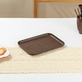 thumbnail image 5 of SLYNSHome Plastic Serving Tray,Non-Slip Tea Coffee Snack Plate Food Meals Serving Tray with Raised Edges for Home Kitchen Restaurant - Coffee - S, 5 of 6