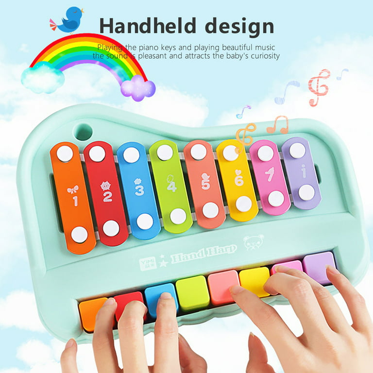 Musical Instrument Toy 2-in-1 Baby Xylophone Toy Sounds Hand-eye
