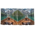thumbnail image 7 of Yayeee Kitchen Curtains Tier Set of 2 Light Filtering 57"x24" Over Sink Window Panels, Lake, 7 of 7