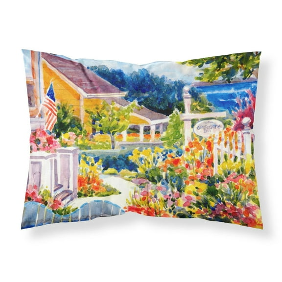 Carolines Treasures 6032PILLOWCASE Seaside Beach Cottage Fabric Standard Pillowcase Standard multicolor