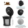 thumbnail image 4 of Reusable K Cups,Refillable K Cups Coffee Filters for Keurig 2.0 & 1.0 Brewers,Universal K Cup Reusable Filters Compatible with K200,K300,K350 and More (6 Pack), 4 of 9